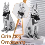 Home Luxury Creative Decoration Modern Nordic Floor Ornaments Electroplating Dog Art Animal Statue Room Living Room Sofa Home - Image 2