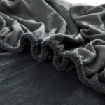 1pc Velvet Fabric Fitted Sheet Soft Touch Elastic Bedspread Mattress Cover Bed Linen Protector Winter Warm Flannel Fitted Sheet - Image 5
