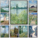 Monet Abstract Landscape Art Canvas Prints Painting Wall Art Famous Monet Posters Home Decoration Living Room Bedroom Decor Gift