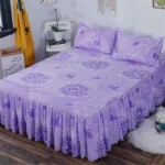Stylish Single-piece Bed Circumference Skirt, Korean Version Bedspread & Coverlet, Fade-Resistant Design - Image 6