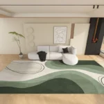 Soft Plush Abstract Area Rug for Cozy Living Room Decor - Image 3