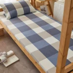 WOSTAR Geometric printed cotton mattress protector cover with zipper 360° fully enclosed single double bed sheet protection pad - Image 6