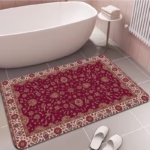 VIKAMA Crystal Velvet Boho Persian Rug Pattern Hallway Carpet Anti-Slip Long Strip Cushion Bedroon Mat Welcome Doormat - Image 6