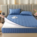 Six Sides All Inclusive Mattress Cover with Zipper Thicken Fitted Sheet Quilted Mattress Protector Pad Couple Customized Size - Image 4
