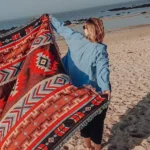 Cotton Knitted Sofa Blanket Geometric Hanging Tapestry Turkish Blanket Camping Beach Rug Living Room Carpet Bedspread deken