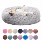 Plush Donut Cat Bed: Cozy, Washable Comfort for Pets