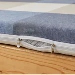 WOSTAR Geometric printed cotton mattress protector cover with zipper 360° fully enclosed single double bed sheet protection pad - Image 3