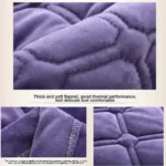 1PC Super Soft Crystal Velvet Bedspread Anti-skid Solid Color Winter Warm Quilted Bedspread Thick Blankets Quilt for Beds 침대보 - Image 3