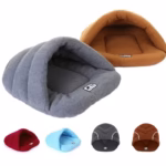 Cozy Plush Dog & Cat Winter Bed - Warm Sleeping Bag Cave