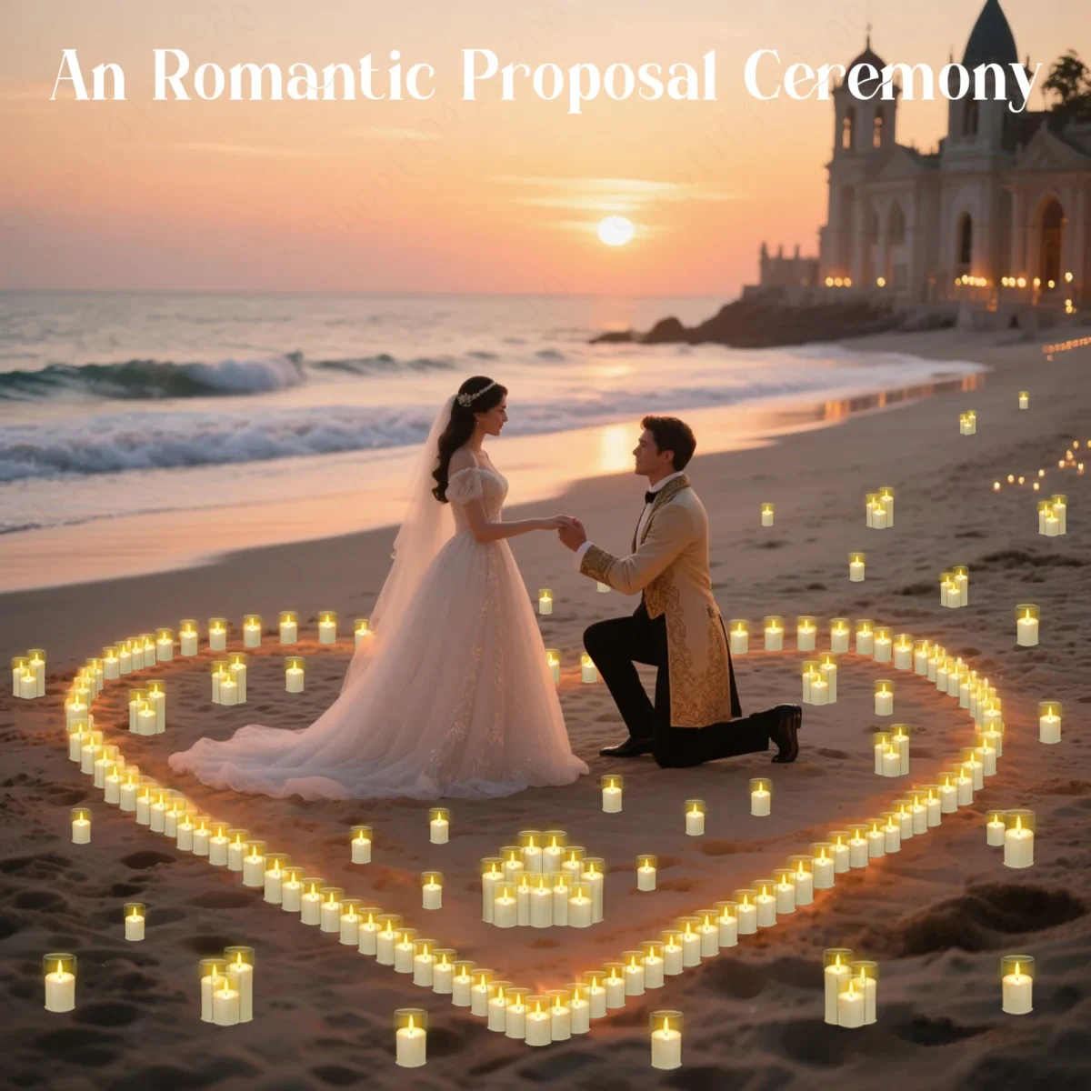 10-240Pcs LED Flameless Candles Wedding Acrylic Cup Candles Flickering Pillar Candles Wedding Concert Decor with Battery Powered - Image 2
