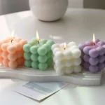 Handmade Scented Magic Cube Aromatherapy Candle, Creative Ball-Shaped Soy Wax, Bubble Cube Home Decor