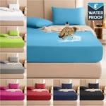 100% Waterproof Mattress Covers Pad Adjustable Non-slip Bed Fitted Sheet Protector With Elastic Band Single Size140/160/180x200 - Image 5