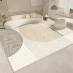 Modern Style Living Room Decoration Line Carpet Fluffy Soft Rugs for Bedroom Abstract Design Plush Rug Home Thickened Floor Mat