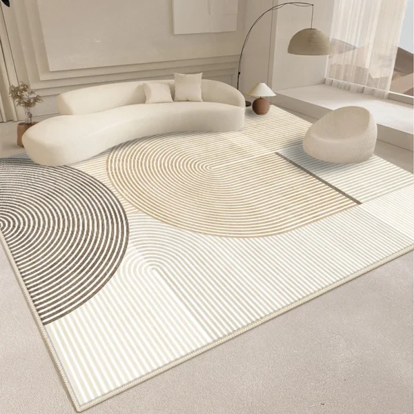 Modern Style Living Room Decoration Line Carpet Fluffy Soft Rugs for Bedroom Abstract Design Plush Rug Home Thickened Floor Mat