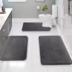 Luxury 3-Piece Non-Slip Bath Mat Set for Ultimate Comfort