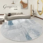Luxury Nordic Round Carpet - Anti-Slip Large Area Rug for Home