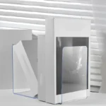 1/2pcs Clear Acrylic Bookends, Durable Transparent Bookshelf Partition Plates, for Office, School, and Home Organization - Image 5