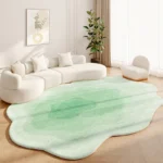 Cream Style Rugs for Bedroom Fluffy Soft Study Floor Mat Irregular Shapes Living Room Decoration Carpet Thicked Plush Lounge Rug - Image 2