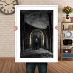 Forest Terror Under Moonlight Poster Art Wall Painting Abstract Canvas Painting Nordic Living Room Home Decor Wendigo Picture - Image 5