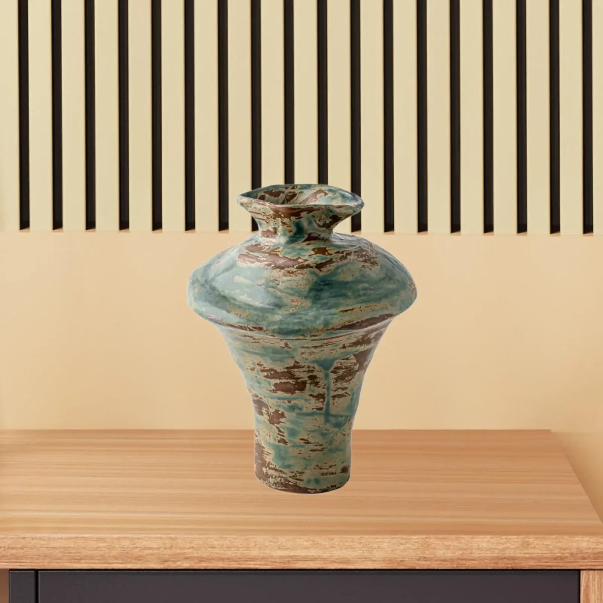 Ceramic Vase Desktop Home Photo Prop Wabi-sabi Aesthetic Collection Ornament - Image 1