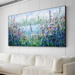 Mintura,Handpainted Texture Flowes Oil Painting on Canvas Modern Home Decoration Large Knife Landscape Posters Wall Art Pictures - Image 3