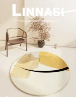 Modern Abstract Carpets for Living Room Minimalist Bedroom Decor Round Plush Rugs Chair Floor Mat Anti-slip Large Area Carpet - Image 2