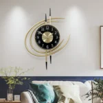 Modern Simple Wall Clock Creative Nordic Retro Metal Silent Living Room Restaurant TV Background Wall Decororation Hanging Watch - Image 2