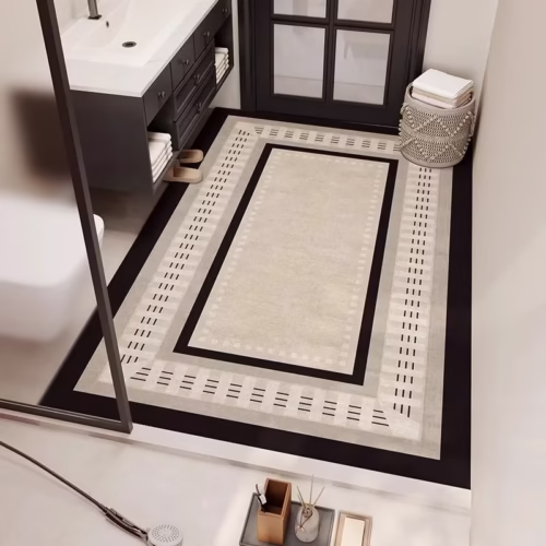 Bathroom Carpet Absorbent Non-slip Floor Mat Bath Rug Big Size Washroom Toilet Decoration Foot Mats Diatom Mud Alfombra De Baño