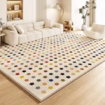 Cozy Cream Plush Rug for Kids - Soft Fluffy Area Mat - Image 2