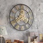 50/60CM New 2025 Creative Wall Clock Retro Iron Gear Wall Clock Living Room Study Decoration Wall Art Clock reloj de pared - Image 4