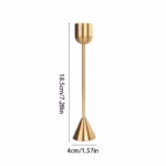 Luxury Golden Color Metal Candle Holders Candlestick Wedding Table Candle Stand New Year Bar Party Candelabra Home Decorations - Image 6