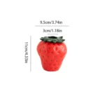 Strawberry ceramic vase, flowerpot, living room, home decoration and ornaments - Image 2