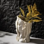 OasinFace Abstract Ceramic Vase for Pampas Grass Dried Flower Nordic Home Decoration Living Room Shelf Table Decor Accessorie - Image 3