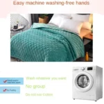1PC Super Soft Crystal Velvet Bedspread Anti-skid Solid Color Winter Warm Quilted Bedspread Thick Blankets Quilt for Beds 침대보 - Image 2