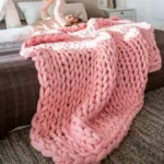 Thick Blanket Nordic Coarse Wool Hand-woven Blanket Knitted Wool Blanket Sofa Cover Blanket Blankets for Beds