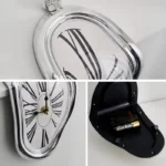 Distorted Clocks Interior Wall Clock Wall Mount Funny Decorative Gift Distorted Wall Clock Creative Melting Clock for Desk Home - Image 5