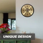 Quartz Wall Clock Dial Face Vintage Aluminium Metal Wall Clock Arabic Numeral Bedroom Living Room Clock Decoration - Image 5