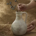 Retro And Nostalgic Handmade Ceramic Vases 20.5CM Home Decoration Vase Table Decoration and Accessories - Image 4