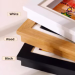 2pcs Children Drawing Frame Magnetic Front Open Wooden KIDS Art Frame Poster Photo Paintings Pictures Display Wall Picture Frame - Image 3