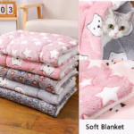 Thicken Cat Mat Breathable Flannel Cat Sleeping Mat Soft Dog Cushion for Small Dog Winter Warm Cat Blanket - Image 5