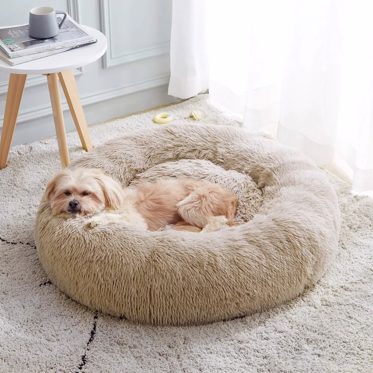 Super Cat Bed Warm Sleeping Cat Nest Soft Long Plush Best Pet Dog Bed For Dogs Basket Cushion Cat Bed Cat Mat Animals Sleeping - Image 1