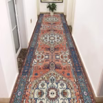 Persian Style Carpet for Living Room Decoration Rugs Non-slip Stairway Hallway Stairs Rug Corridor Aisle Runner Customizable Mat