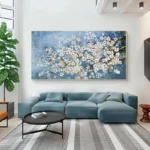 Modern Abstract Gold Flower Oil Painting on Canvas Posters and Prints Wall Art Canvas Painting Wall Picture for Home Decoratioin - Image 4