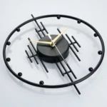 1pc Modern Minimalist Metal Creative Home Decor Wall Clock, Battery Powered Clock For Living Dining Room And Office Wall Decor - Image 5