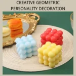 Handmade Scented Magic Cube Aromatherapy Candle, Creative Ball-Shaped Soy Wax, Bubble Cube Home Decor - Image 2