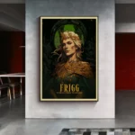 Norse Mythology Twelve Main Gods Canvas Prints Nordic Goddess Freyja Thor Odin Wall Art Posters Painting Living Room Home Decor - Image 3