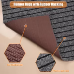 Secure your space with Plush Striped Non-Slip Mat. Comfort & Style. - Image 6