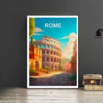 World Travel Cities Posters Prints Rome Japan Paris Travel Landmark Landscape Canvas Painting Wall Art Living Room Home Decor - Image 4