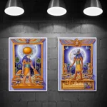 Ancient Egyptian Nordic Poster God Thoth Atum Seshat Pharaoh Tomb Wall Art Print Canvas Painting Decor Pictures For Living Room - Image 3