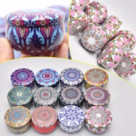 12pcs Mixed Color Iron Candle Tin Jars Empty Can- DIY Candle Making with Storage Case for Dry Spices and Sweets - Image 4